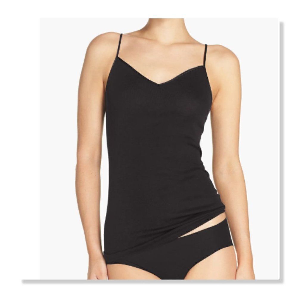 🌹 NORDSTROM LINGERIE 🌹 V-neck Two-Way Camisole - [Medium, Black]